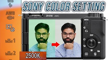 Perfect Colors Every Time! : Sony Camera White Balance Guide | Sony kelvin & Customs settings