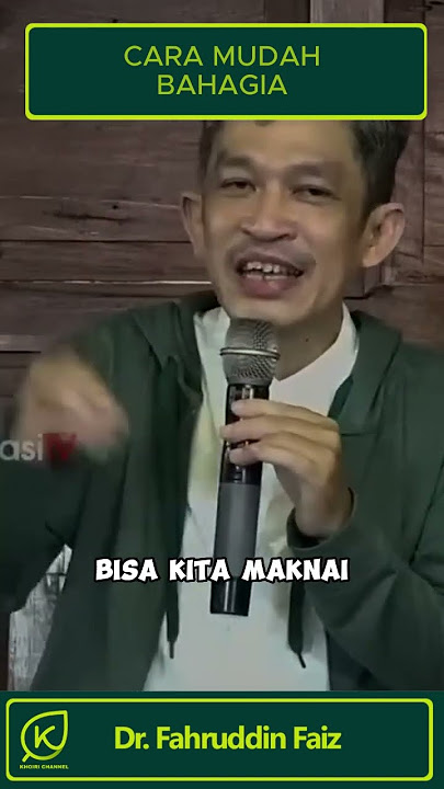 BAHAGIA JALUR PENERIMAAN | Dr. Fahruddin Faiz