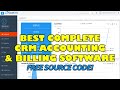 Complete crm accounting and billing software using php mysql  free source code download