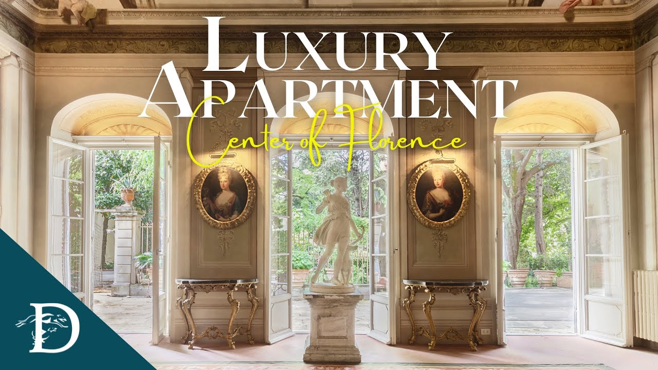 🎥 Florence Property Tour: A 15th-Century Palazzo with Private Garden & Frescoed Interiors