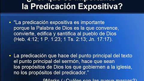 Predicacin Expositiva Sesin 1 Hno. Gerardo Castrejon