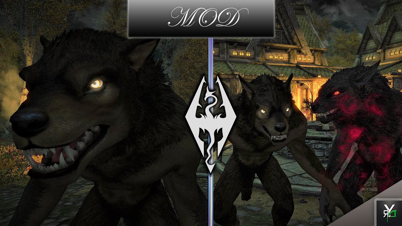 skyrim werewolf texture mod