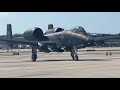 The a10 thunderbolt ii demo team arrives at fll for the 2024 fort lauderdale air show