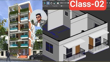 3DS MAX Exterior design Bangla tutorial||Part-2||FIVE STORIED BUILDING |||থ্রিডি ম্যাক্স বাংলা । C-2