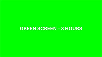💚 Green Screen – 3 Hours – No Sound – Solid Green Background for Editing (Chroma Key)