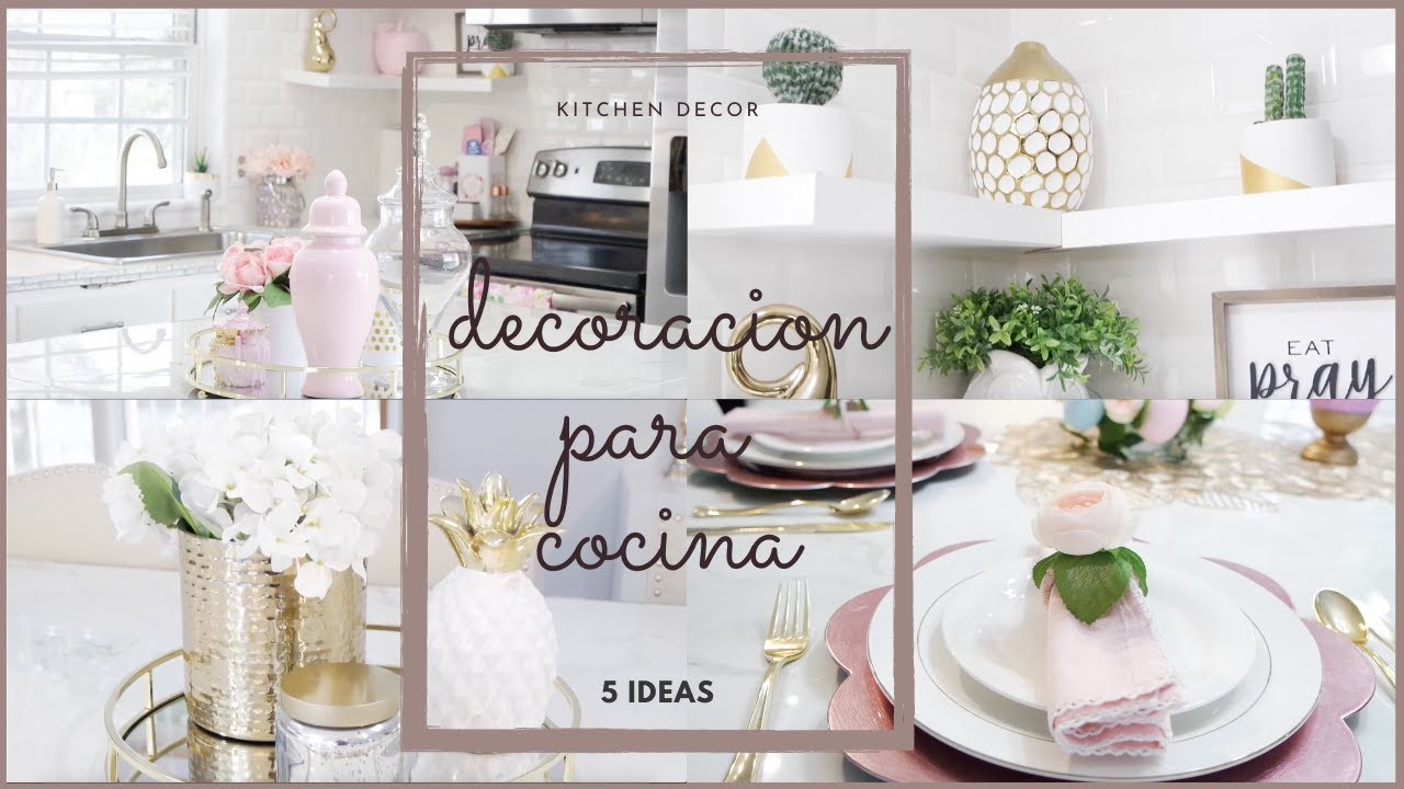 5 IDEAS DE DECORACION PARA COCINA - YouTube