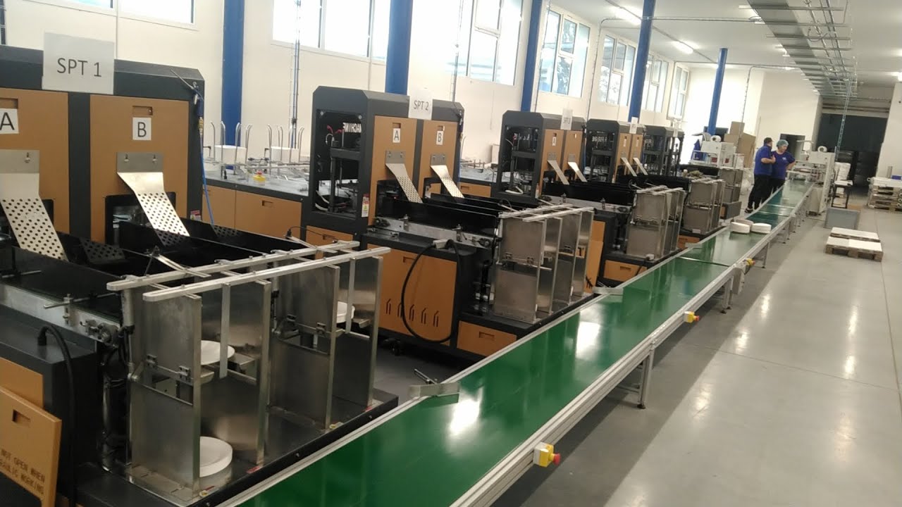 5 sets high speed paper plate machine with paper plate packing machine