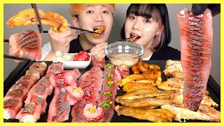 (Sub) 청어회🐟 초밥 청어알 간 내장 먹방 리뷰 ASMRㅣ먹다가 불날 뻔한 생선..🔥ㅣRaw Herring sashimi sushi roe liver mukbang asmr screenshot 3