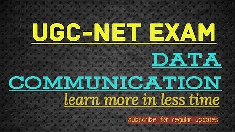 UGC-NET first paper Data communication