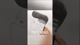 handsom boy drawing #shorts handsom boy art made by dev art