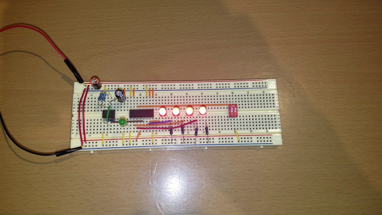 4 Bit Binary Counter - YouTube