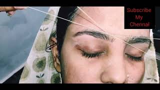 Eye Brows tutorial ll#threadingtutorial #eyebrows #viral#youtubevideo