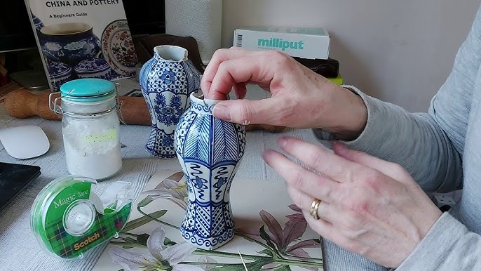 How to Glue and Repair Broken Porcelain and Ceramic #ceramics #restoration  #porcelain #repair 