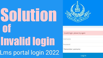 Solution of Invalid Login 2022|AIOU LMS Workshop Autumn solution Invalid login|study info with maham