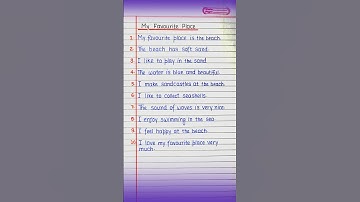 10 Lines on My Favourite place in English | My Favourite place Essay | My Favourite place 10 Lines