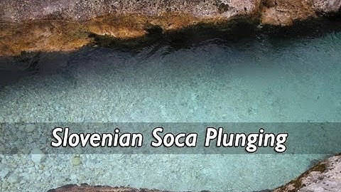 Jumping into the Soca River, Slovenia #balkanadventure