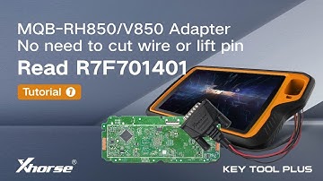 Xhorse Key Tool Plus Read VAG Dashboard R7F701401 using MQB RH850 Cable - Cardiagtool
