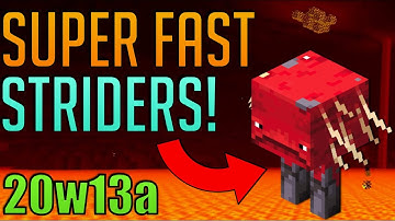 STRIDER BUG? | Minecraft Snapshot 20w13a/20w13b for Java Edition 1.16 (Nether Update) [PATCHED]