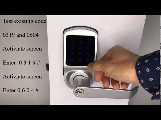 Scyan X3 Touchscreen Keyless Door Lock Satin Chrome 