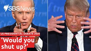 Chaotic moments from Donald Trump and Joe Biden's first US presidential debate I SBS News