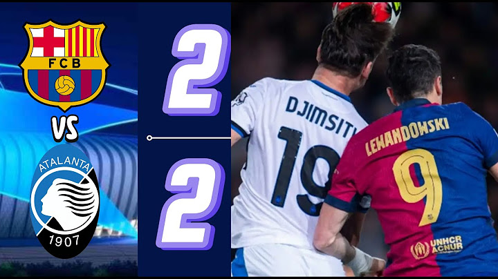 Barcelona draw against Atalanta 2-2 in the UEFA Champions League