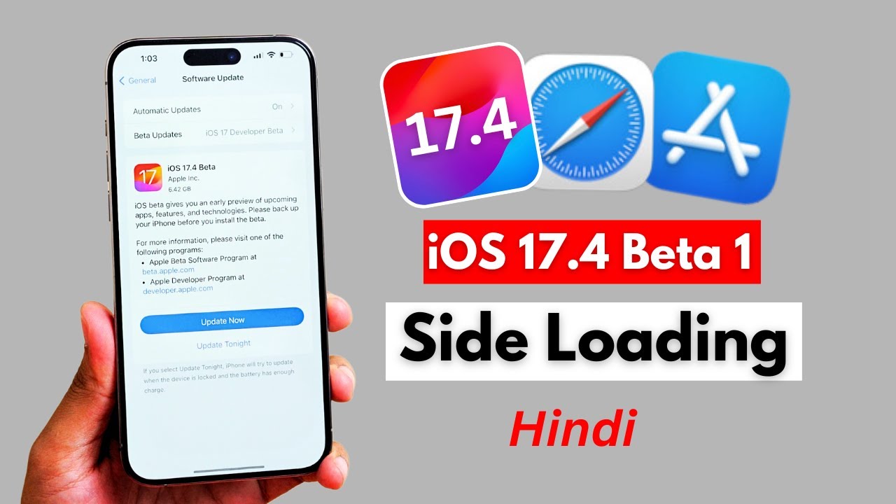 iOS 17.4 Beta 1 | iOS 17.4 Beta 1 Released | Side - Loading Features In ...