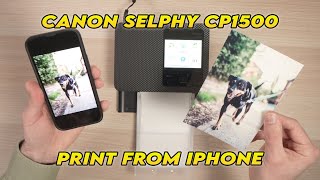 kapre Middelhavet Afslut Canon Selphy CP1500: How to Print From an iPhone - YouTube