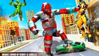 ROBOT Monster Gorilla Rampage City Attack Animal Sim | Gameplay Hannu Games screenshot 4