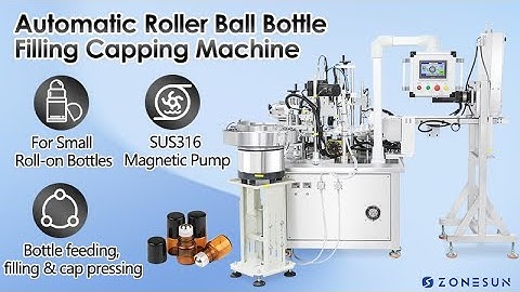 ZONESUN ZS-AFC17R Cosmetic Small Volume Liquid Perfume Roller Ball Bottle Filling Capping Machine