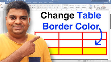 How To Change Table Border Colour In MS Word