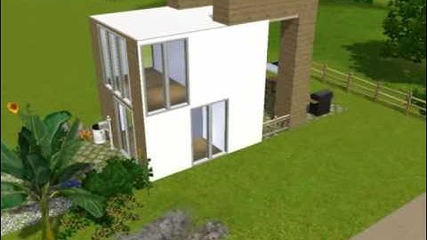 The sims 3 tutorial - how to do a half wall roof