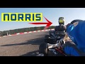On track with Formula one drivers Lando Norris and Charles Leclerc karting on board!