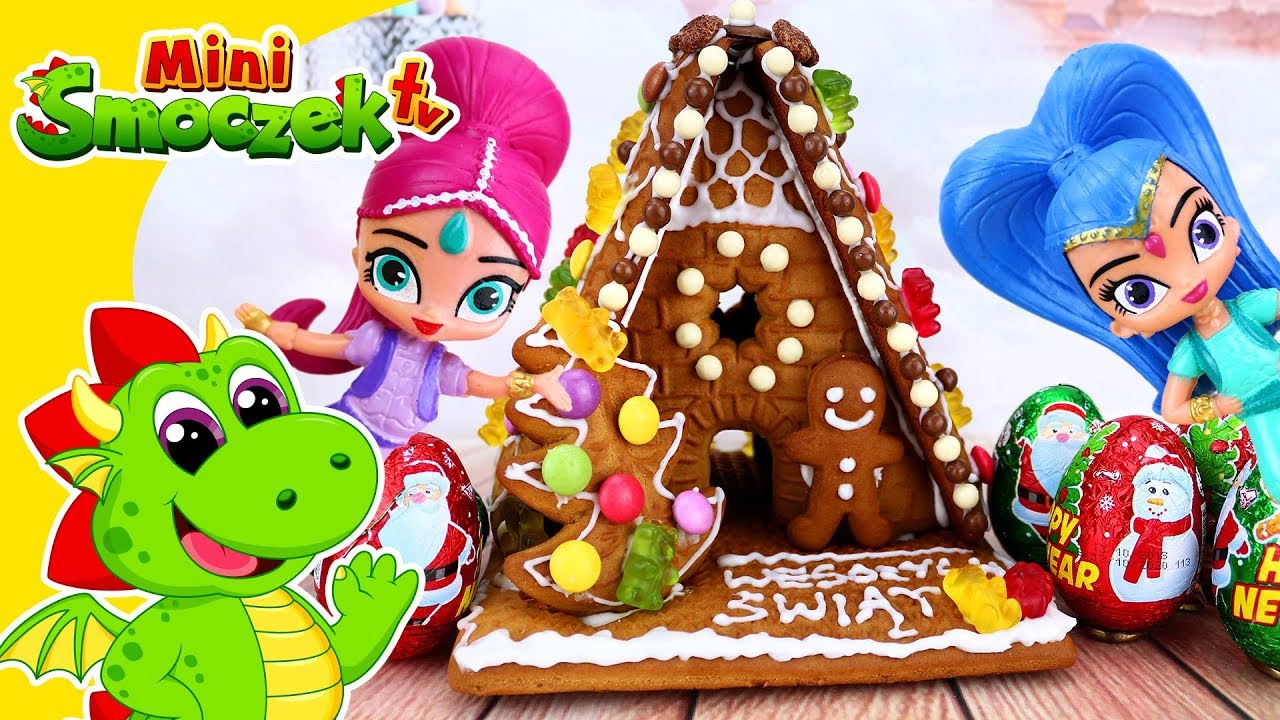 Shimmer I Shine Elfy I Domek Z Piernika Jajka Niespodzianki Shimmer I Shine Elfy I Domek Z Piernika Jajka Niespodzianki