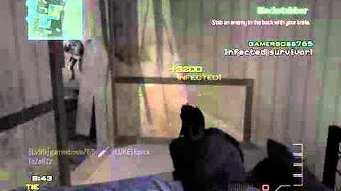 MW3 Infected Knife killfeed!
