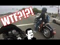 Crazy Guy on a Harley!
