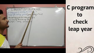 C program to check the leap year