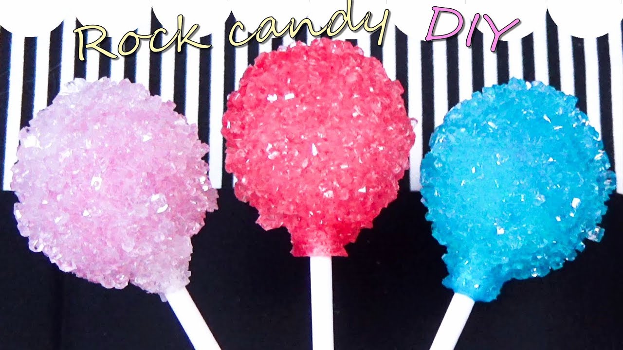 ロックキャンディ 作り方 おうちカフェに How To Make Rock Candy Diy 簡単かわいいクリスタルみたいな飴の結晶 チュッパチャップス Youtube