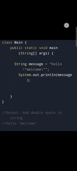 Java: Add double quote in string - YouTube