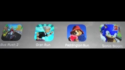 Sonic Boom Vs Bus Rush 2 vs Angry gran run Vs Paddington Run