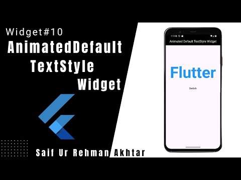 Flutter AnimatedDefaultTextStyle Explained | Flutter Animation Tutorial for Beginners