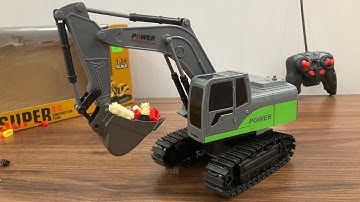 JCB Excavator Power RC Remote Control Unboxing & Review Satisfying ASMR Video: Super JCB Backhoe 