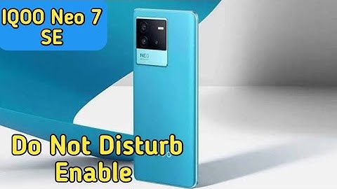 How To Enable Do Not Disturb Mode In Iqoo Neo 7 SE,Iqoo Neo 7 SE Dnd Kaise Activate Karen