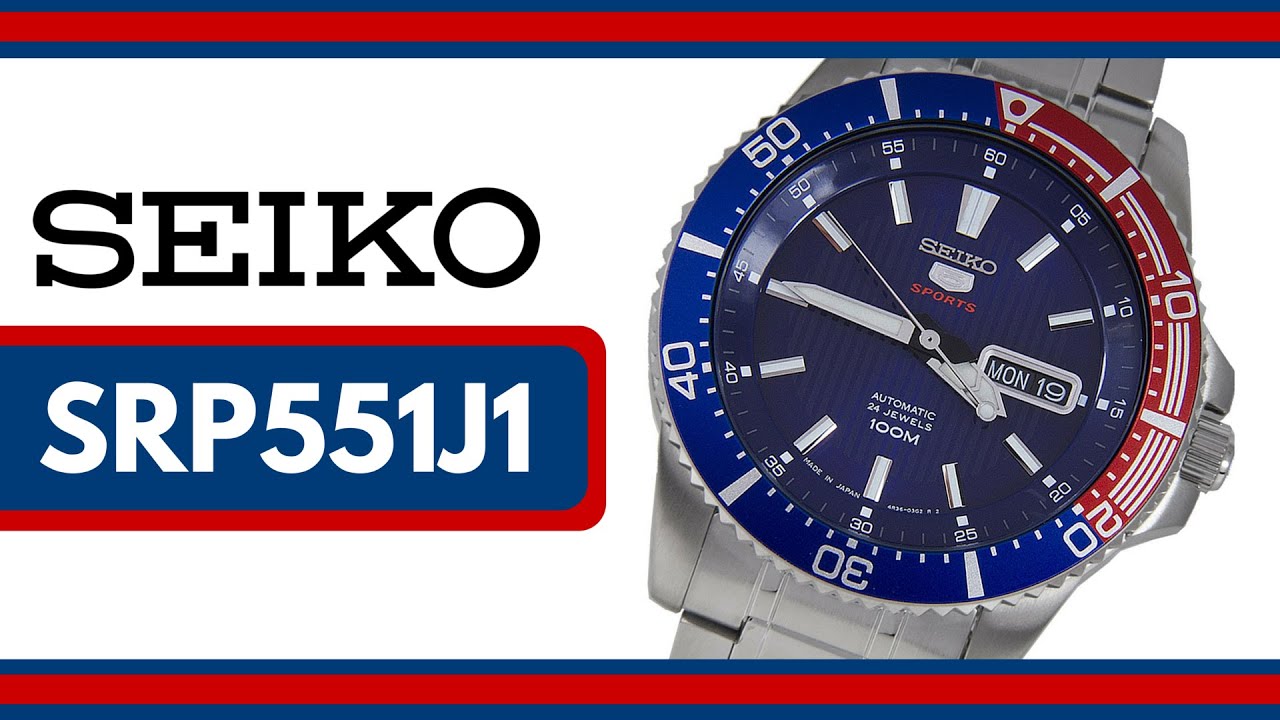 seiko 5 sports pepsi bezel