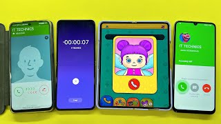 Incoming Call Samsung Z Fold3 baby phone Honor X9b vs Honor X7A vs Z Flip3