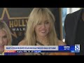 Miley Cyrus receives star on Hollywood Walk of Fame
