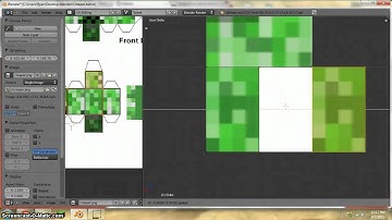 Blender 2.59 Making a Creeper - Part 3 - UV Mapping (Pt. 2)