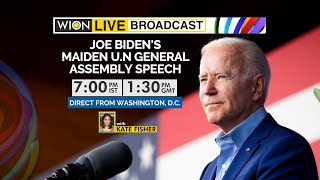 Details WION Live Broadcast | Joe Biden's maiden UN General Assembly speech | Direct from Washington, DC News