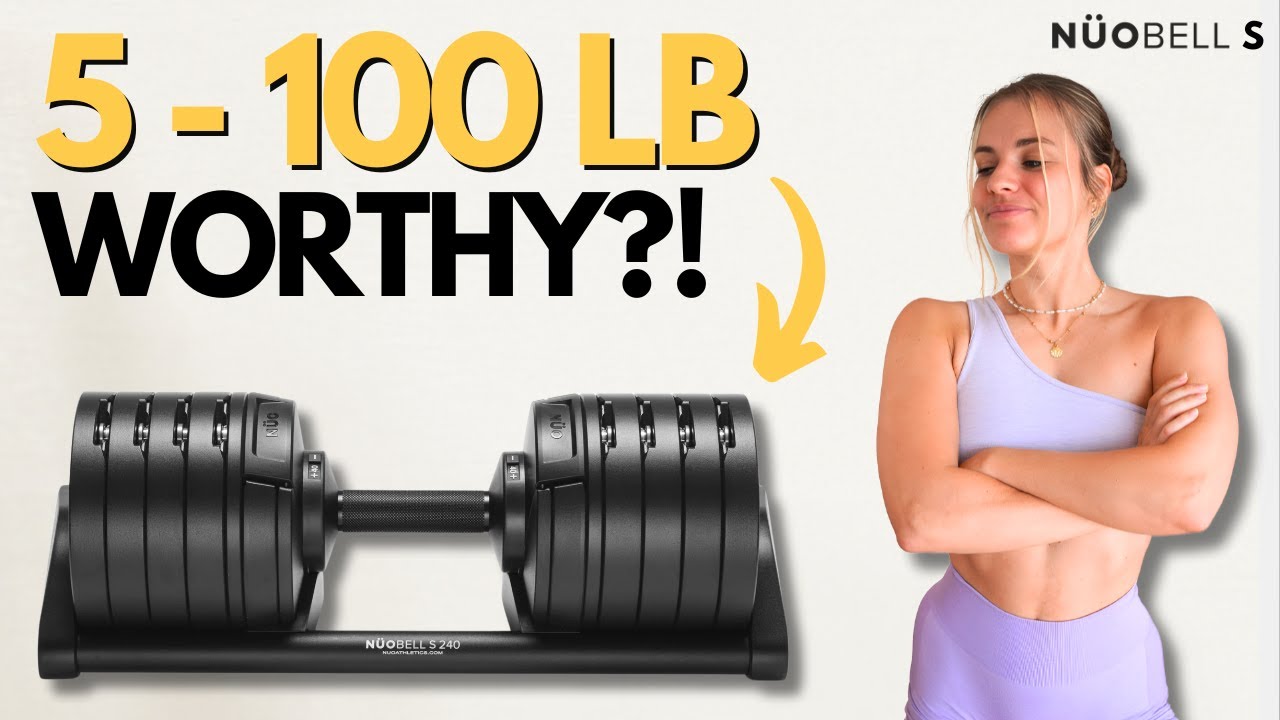NÜOBELL Adjustable Dumbbells for Home Gym – Compact & Free US Shipping