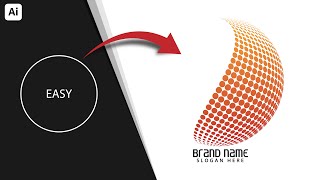 3D Halftone Effect Logo in Adobe Illustrator  Very Easy Tips & Tricks For Experts & Beginners