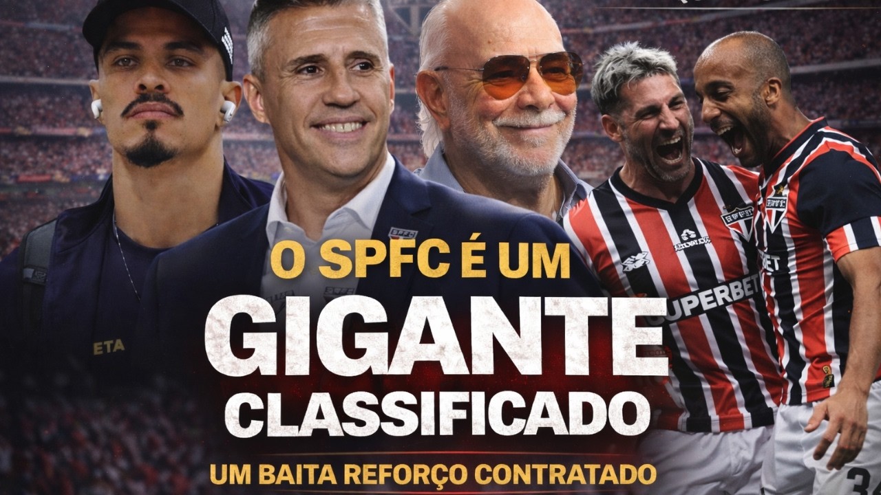 SPFC É GIGANTE MESMO - CLASSIFICAÇÃO - CAULY ESTREIA - CHEGOU UM BAITA REFORÇO - A DIFERENÇA !